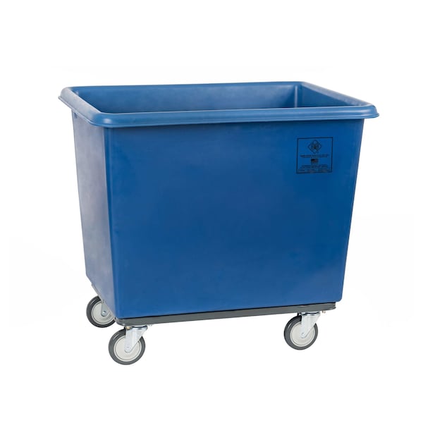 Poly Cube Truck, Blue, Polyethylene, Steel, 32 in L, 21.75 in W, 26.75 in H